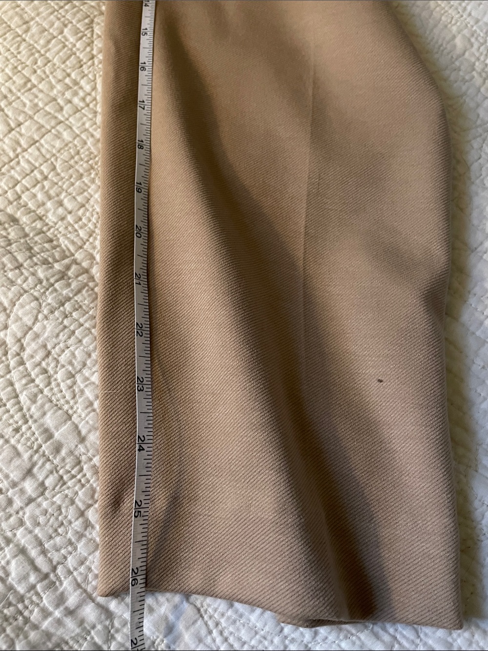 Simply Vera Vera Wang Beige tan Tailored pants ankle length stretch - Picture 14 of 14